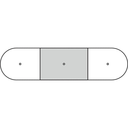 Lorell Prominence 2.0 Half-Racetrack Conference Tabletop - Espresso Racetrack, Laminated Top - 1 Each