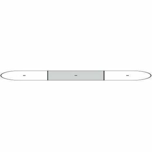 Lorell Prominence 2.0 Half-Racetrack Conference Tabletop - Mahogany Racetrack, Laminated Top - 1 Each