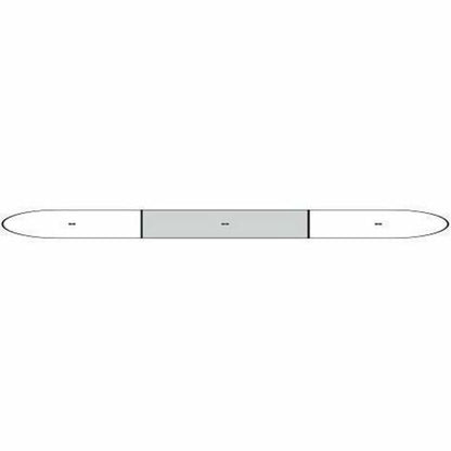 Lorell Prominence 2.0 Half-Racetrack Conference Tabletop - Mahogany Racetrack, Laminated Top - 1 Each