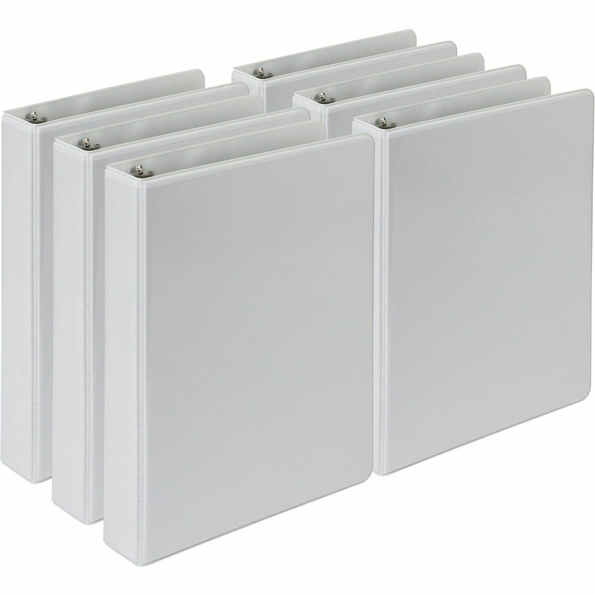 Samsill View Binder - 1" Binder Capacity - 5 1/2" x 8 1/2" Sheet Size - 3 Ring - Fastener: Round Ring - Pocket: 2, Inter