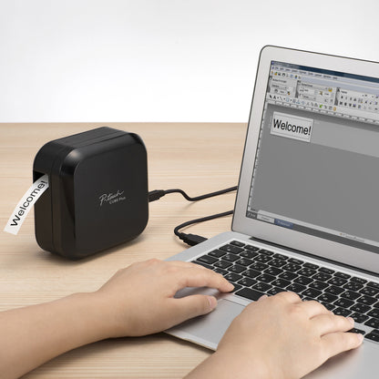 P-touch PTP710BT Direct Thermal Printer - Monochrome - Handheld - Label Print - USB - Bluetooth - 0.71" Print Width - 0.