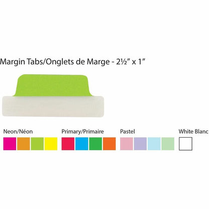 Avery UltraTabs Margin Tabs - 48 Tab(s) - 1" Tab Height x 2.50" Tab Width - Removable - 48 / Pack