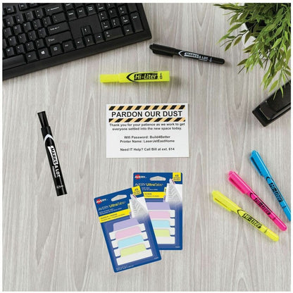 Avery UltraTabs Margin Tabs - 48 Tab(s) - 1" Tab Height x 2.50" Tab Width - Removable - 48 / Pack