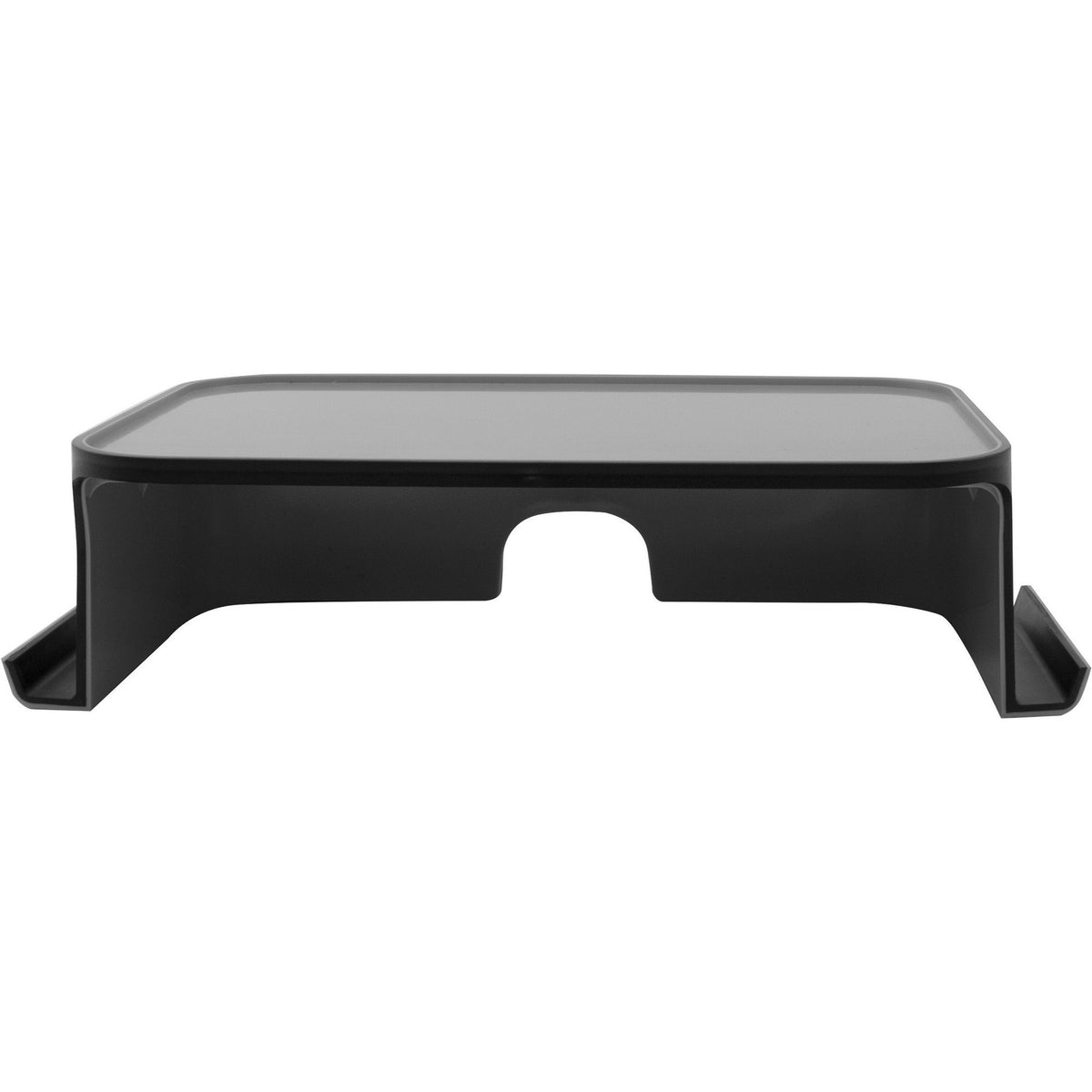 Advantus Monitor Stand - 25 lb Load Capacity - 4.50" Height x 9.75" Width - Desktop - Polystyrene - Matte Gray, Matte Bl