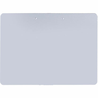 Business Source Landscape Plastic Clipboard - 8 1/2" x 11" Sheet Size - Plastic - Silver - 1 Each
