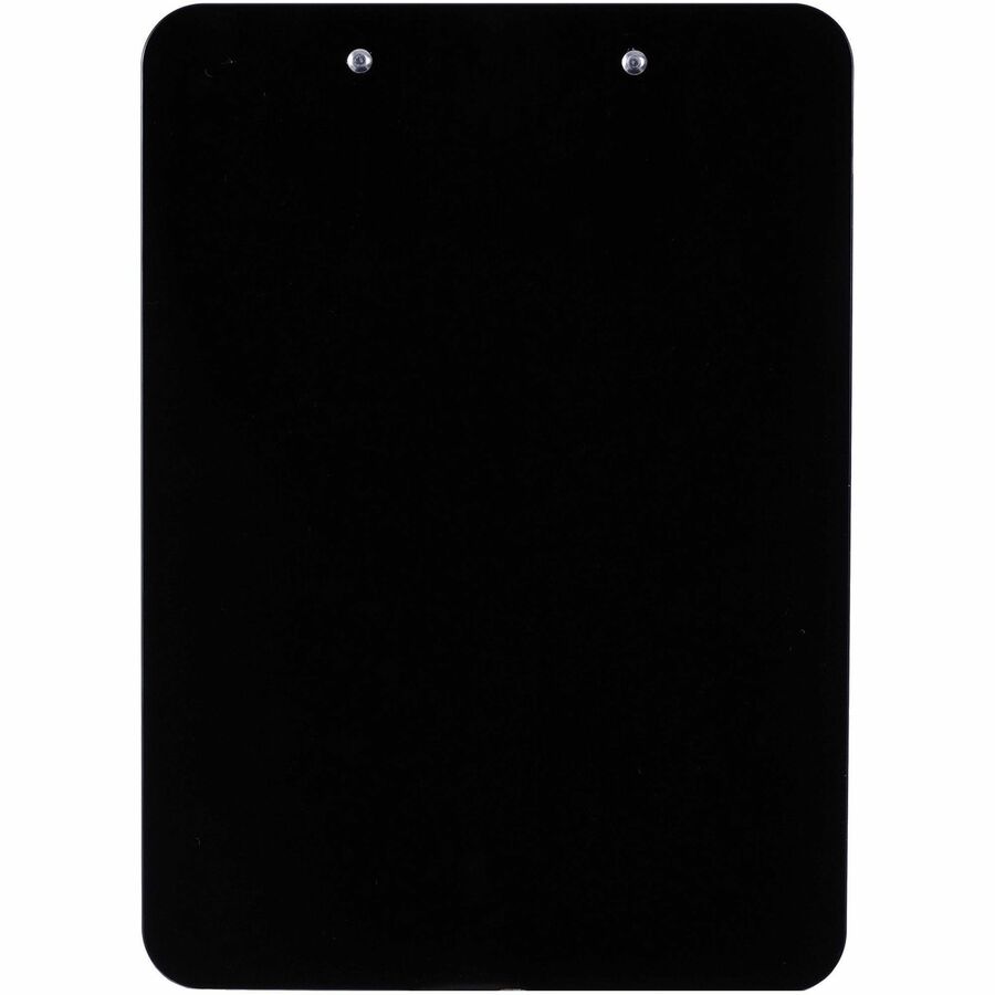Business Source Shatterproof Clipboard - 8 1/2" x 11" Sheet Size - Plastic - Black - 1 Each