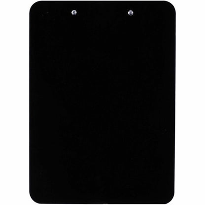 Business Source Shatterproof Clipboard - 8 1/2" x 11" Sheet Size - Plastic - Black - 1 Each