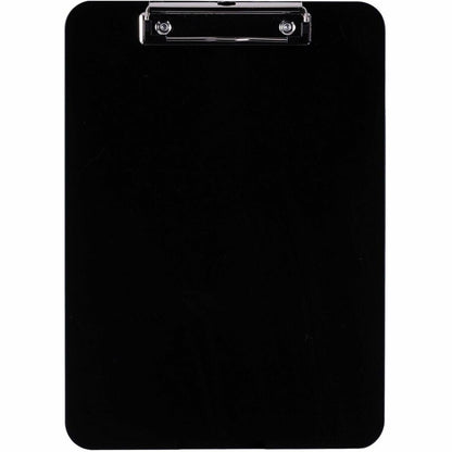 Business Source Shatterproof Clipboard - 8 1/2" x 11" Sheet Size - Plastic - Black - 1 Each