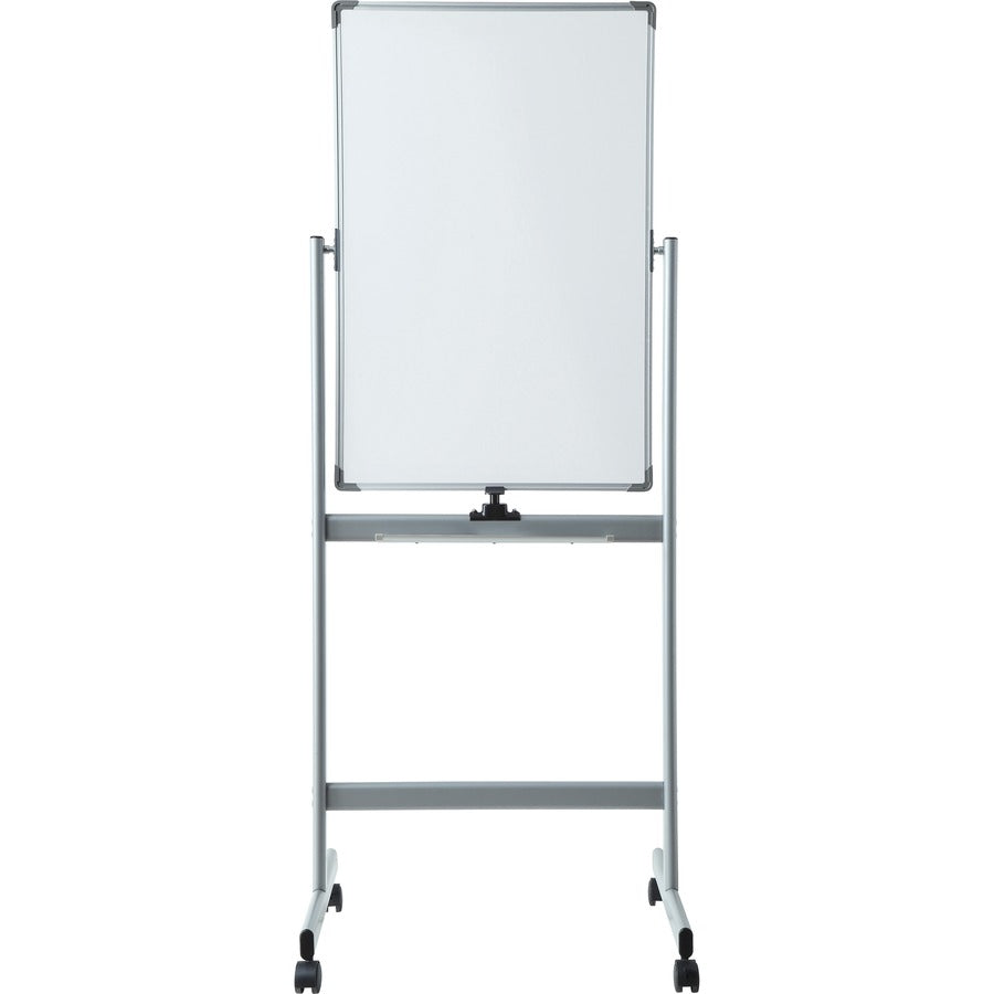 Lorell Double-sided Magnetic Whiteboard Easel - 24" (2 ft) Width x 36" (3 ft) Height - White Surface - Square - Vertical