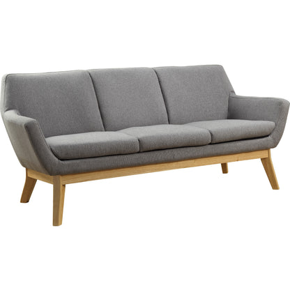 Lorell Quintessence Collection Sofa - 32.8" Height x 73.3" Width x 19.8" Length - Finish: Gray - 1 Each