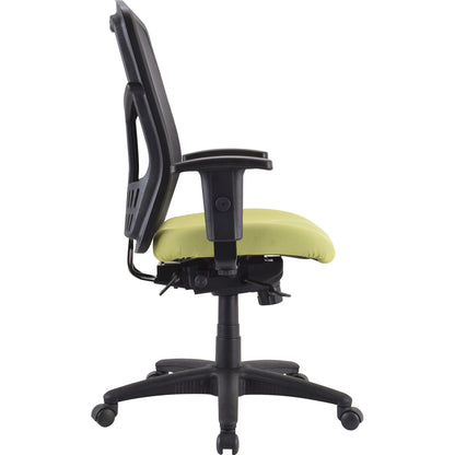 Lorell Premium Molded Tractor Seat For Ergomesh Frame - Green - Fabric - 1 Each