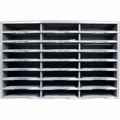 Storex Stackable Literature Sorter - 12000 x Sheet - 24 Compartment(s) - Compartment Size : 9.50" x 12" - 1 Each