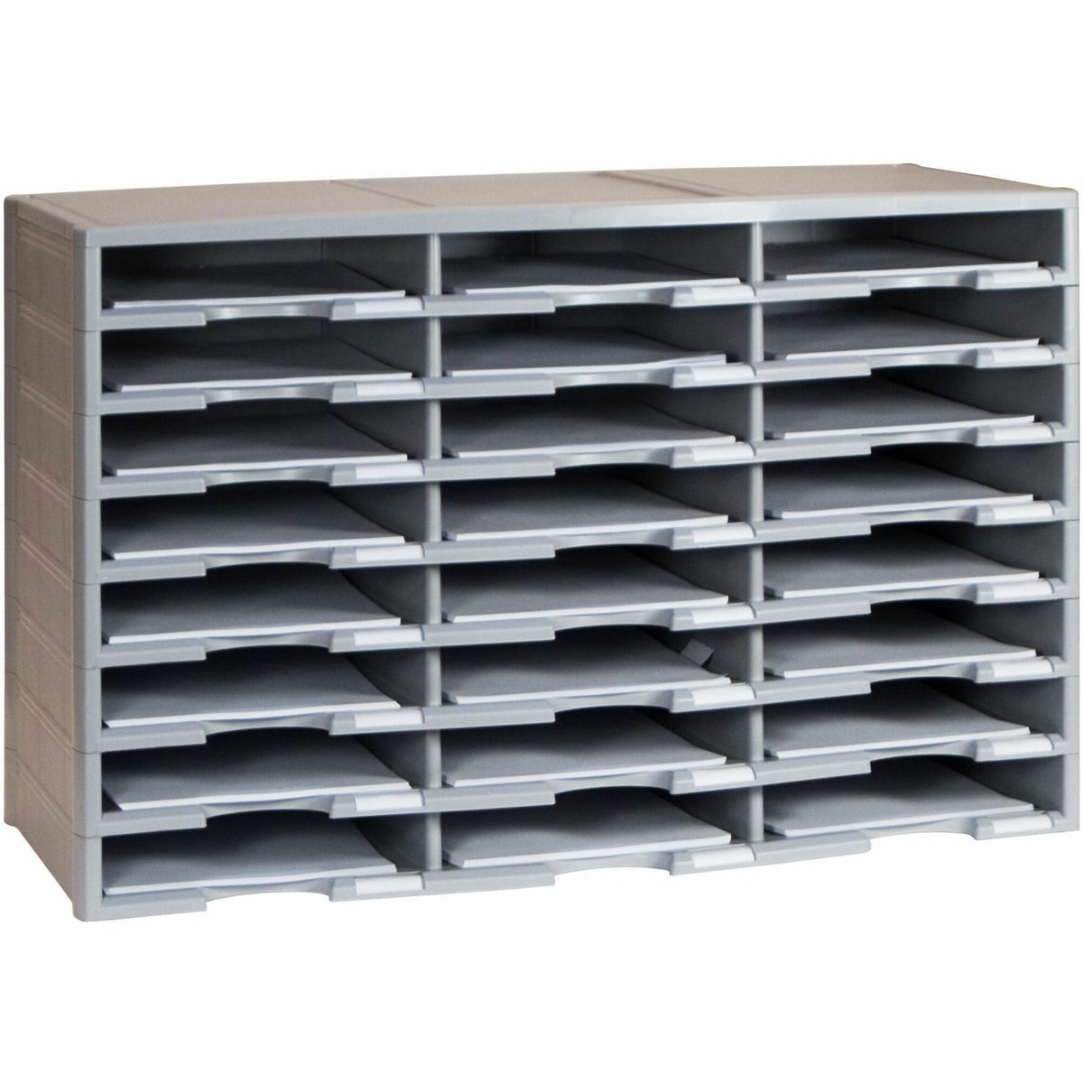 Storex Stackable Literature Sorter - 12000 x Sheet - 24 Compartment(s) - Compartment Size : 9.50" x 12" - 1 Each