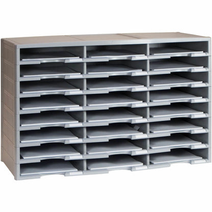 Storex Stackable Literature Sorter - 12000 x Sheet - 24 Compartment(s) - Compartment Size : 9.50" x 12" - 1 Each