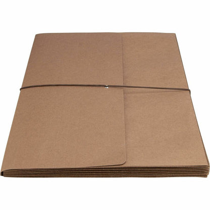 Business Source Legal Recycled File Wallet - 8 1/2" x 14" - 5 1/4" Expansion - Brown - 10 / Box