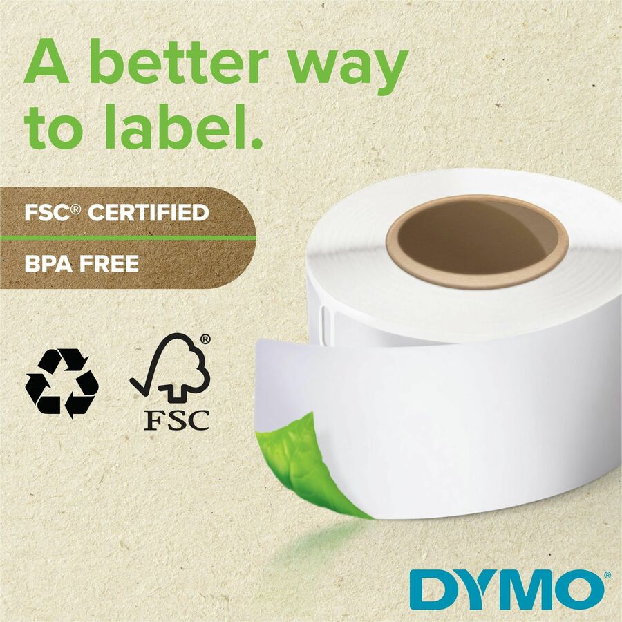 Dymo LabelWriter 4XL Label Printer Label Roll - DiameterRoll - Direct Thermal - White - 220 / Roll - 440 Total Label(s) 