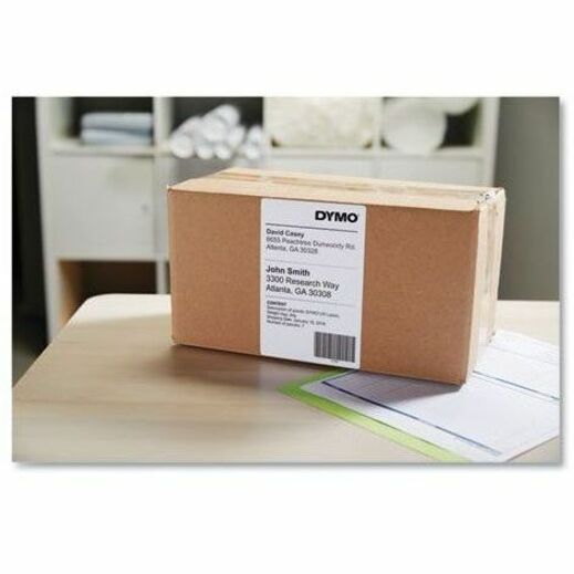 Dymo 2011999 Shipping Label - 4" Height x 6" Width - Roll - Thermal Transfer - White - 220 / Roll - 1 Pack