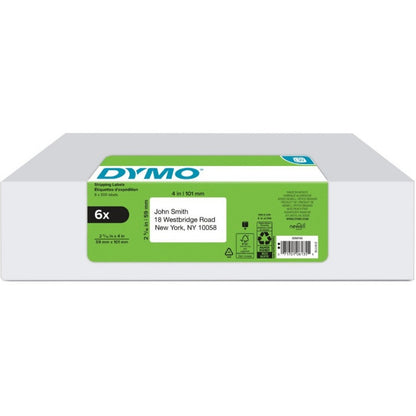 Dymo Multipurpose Labels - 2 5/16" Height x 4" Width - Roll - Rectangle - Direct Thermal - White - 1800 Total Label(s) -