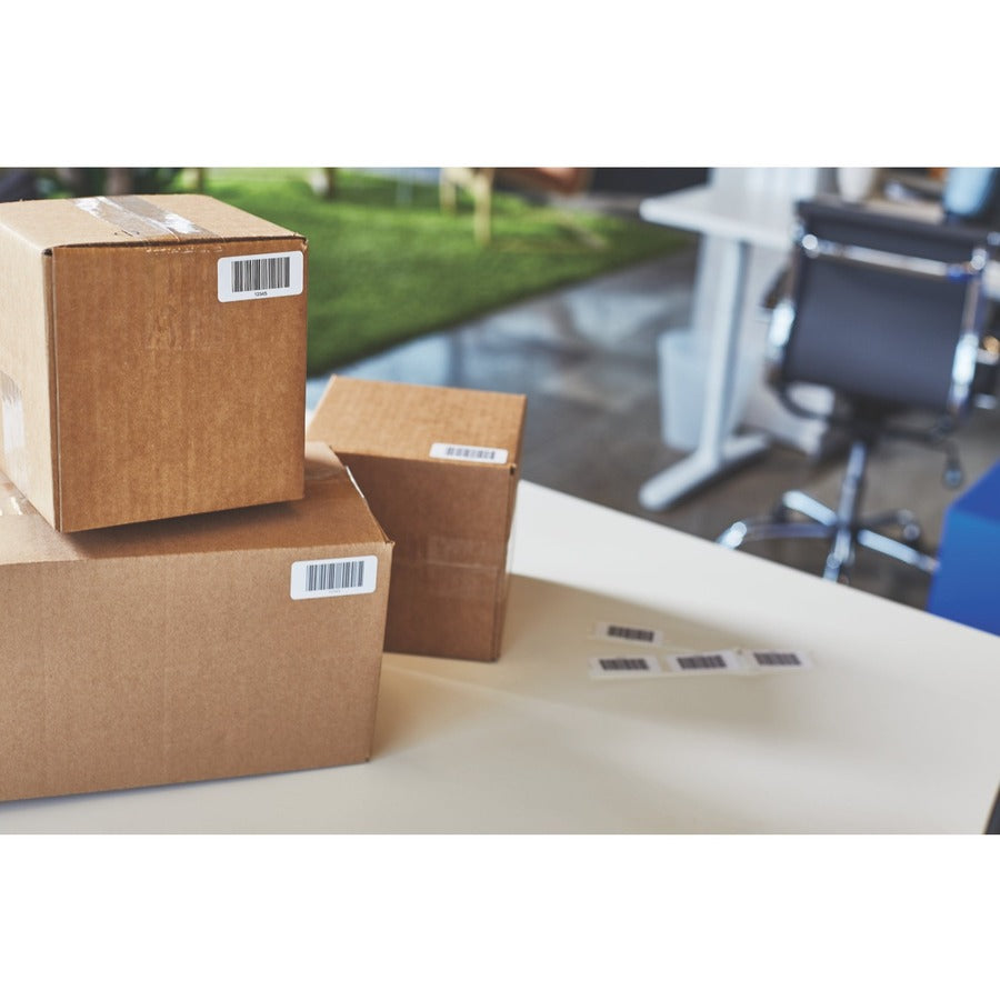 Dymo Multipurpose Labels - 1" Height x 2 1/8" Width - Roll - Rectangle - Direct Thermal - White - 500 / Roll - 6000 Tota