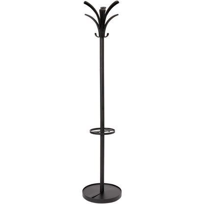 Alba Coat Stand - 66.9" Height x 13.8" Width x 13.8" Length - for Coat - Black - 1 Each