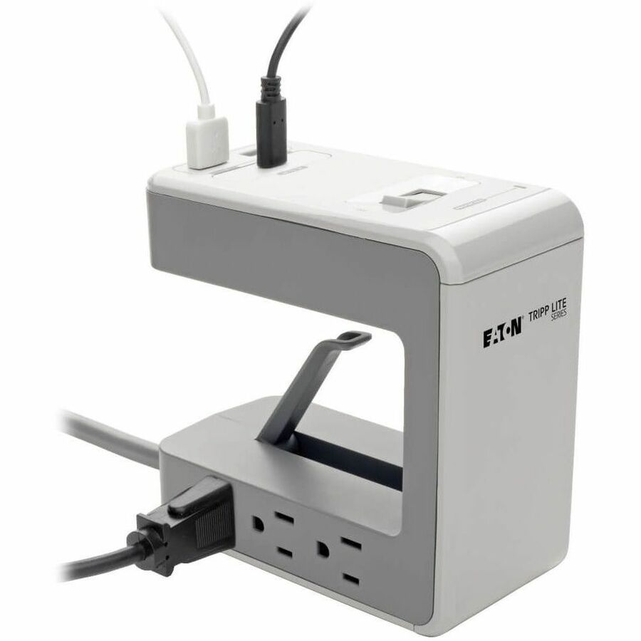 Tripp Lite series Protect It! TLP648USBC 6-Outlet Surge Suppressor/Protector - 6 x NEMA 5-15R, 2 x USB - 1800 VA - 1080 