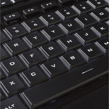 Verbatim Illuminated Wired Keyboard - Cable Connectivity - USB Type A Interface - Media Player Hot Key(s) - Windows, Mac