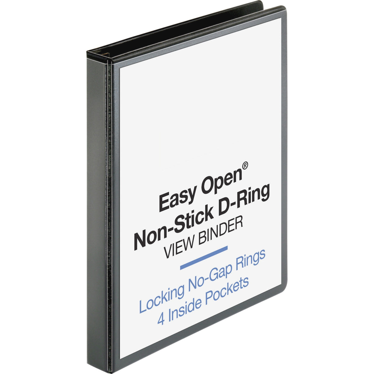 Business Source Locking D-Ring View Binder - 1" Binder Capacity - Letter - 8 1/2" x 11" Sheet Size - 200 Sheet Capacity 