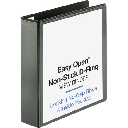 Business Source Locking D-Ring View Binder - 2" Binder Capacity - Letter - 8 1/2" x 11" Sheet Size - 500 Sheet Capacity 
