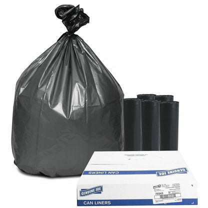 Genuine Joe Maximum Strength Trash Can Liner - Extra Large Size - 60 gal Capacity - 56" Length x 39" Width x 1.55 mil (3