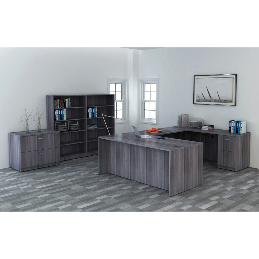 Lorell Essentials Series Rectangular Desk Shell - 29.5" Height x 66" Width x 30" Depth, 1" Thickness Top - 1 Each