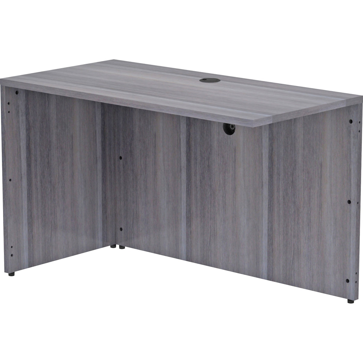 Lorell Essentials Series Return Shell - 29.5" Height x 48" Width x 24" Depth, 1" Thickness Top - Laminate, Weathered Cha