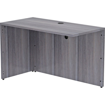 Lorell Essentials Series Return Shell - 29.5" Height x 48" Width x 24" Depth, 1" Thickness Top - Laminate, Weathered Cha