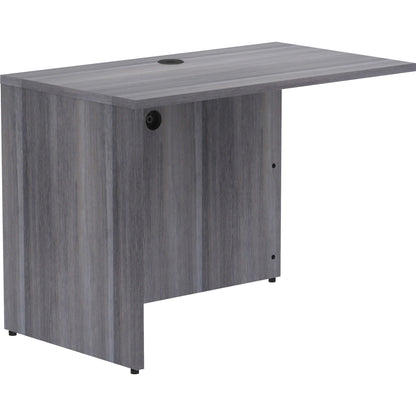 Lorell Essentials Series Return Shell - 29.5" Height x 42" Width x 24" Depth, 1" Thickness Top - Laminate, Weathered Cha