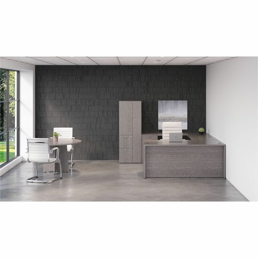 Lorell Essentials Series Lateral File - 29.5" Height x 35" Width x 22" Depth, 1" Thickness Top - Total Drawer(s): 2 - 1 