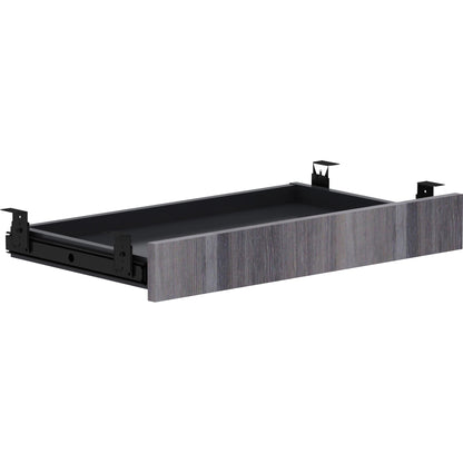 Lorell Universal Center Drawer - 5.1" Height x 16.7" Width x 28.4" Length - Finish: Weathered Charcoal - Durable - 1 Eac