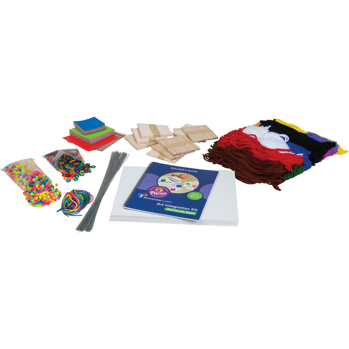 Pacon® 2nd-Grade Math Art Integration Kit - Skill Learning: Science, Technology, Engineering, Mathematics, Planning - 1 