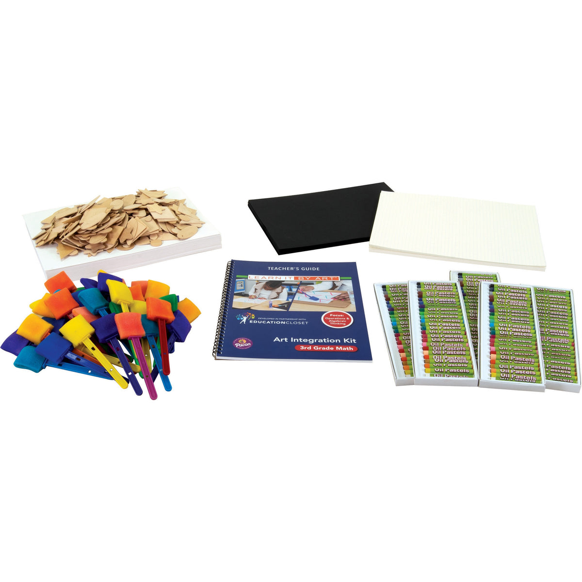 Pacon® 3rd-Grade Math Art Integration Kit - Skill Learning: Science, Technology, Engineering, Mathematics, Planning - 1 