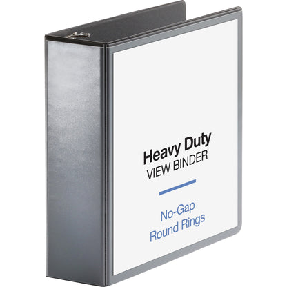 Business Source Heavy-duty View Binder - 3" Binder Capacity - Letter - 8 1/2" x 11" Sheet Size - 625 Sheet Capacity - Fa
