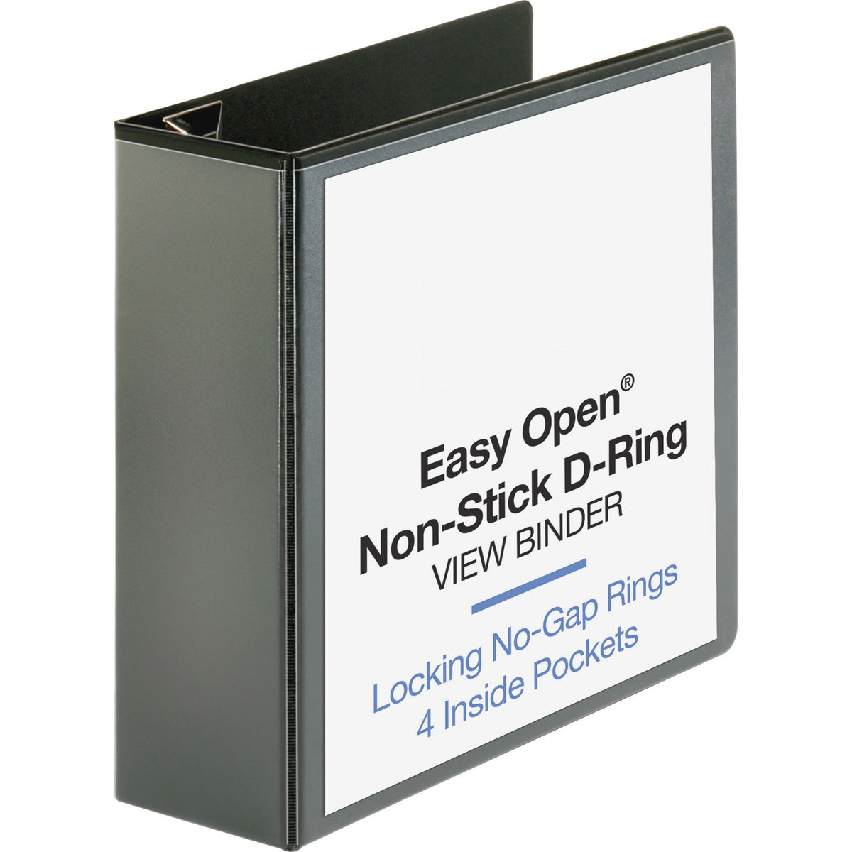 Business Source Locking D-Ring View Binder - 4" Binder Capacity - Letter - 8 1/2" x 11" Sheet Size - 775 Sheet Capacity 