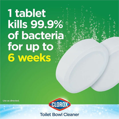 Clorox Ultra Clean Toilet Tablets Bleach - For Office, Commercial - Tablet - 3.50 oz (0.22 lb) - 70 / Bundle