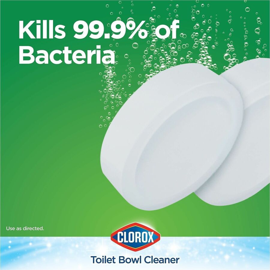 Clorox Ultra Clean Toilet Tablets Bleach - For Office, Commercial - Tablet - 3.50 oz (0.22 lb) - 70 / Bundle