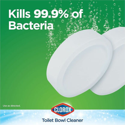 Clorox Ultra Clean Toilet Tablets Bleach - For Office, Commercial - Tablet - 3.50 oz (0.22 lb) - 70 / Bundle