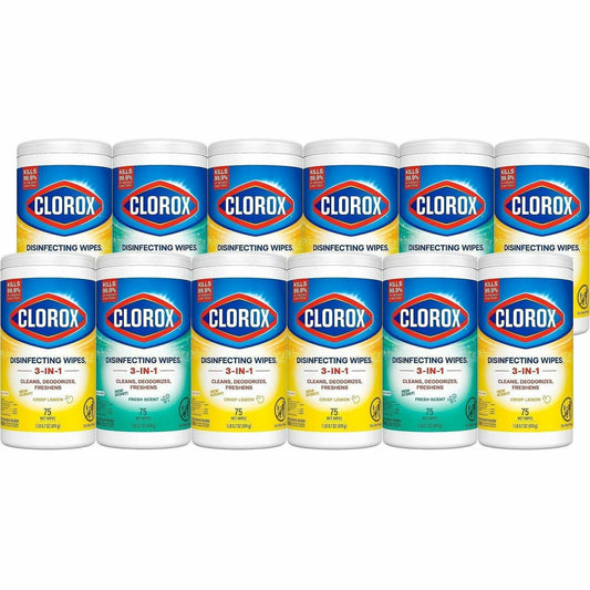 Clorox Disinfecting Bleach Free Cleaning Wipes Value Pack - For Multi Surface, Multipurpose - Ready-To-Use - Wipe - 4 / 