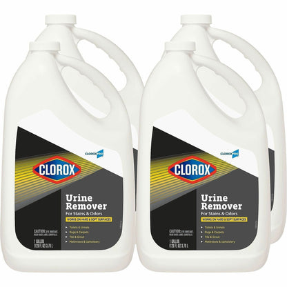 CloroxPro™ Urine Remover for Stains and Odors Refill - 128 fl oz (4 quart) - Bleach-free - Clear - 15 / Bundle