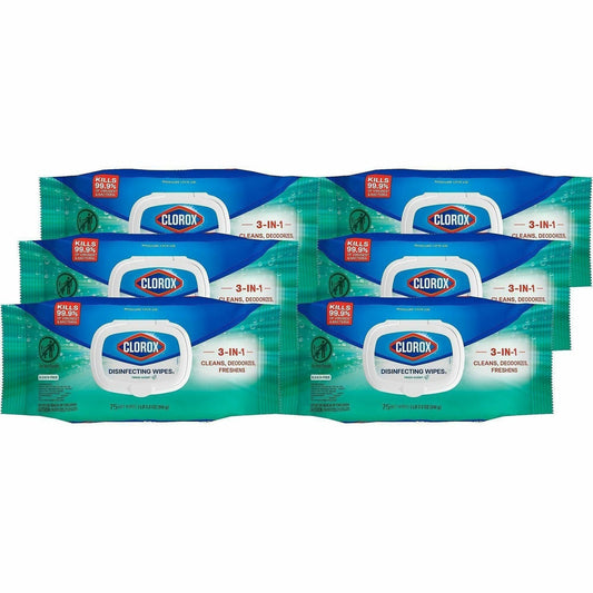 Clorox Disinfecting Cleaning Wipes Flex Pack - For Multi Surface, Multipurpose - Wipe - Fresh Scent