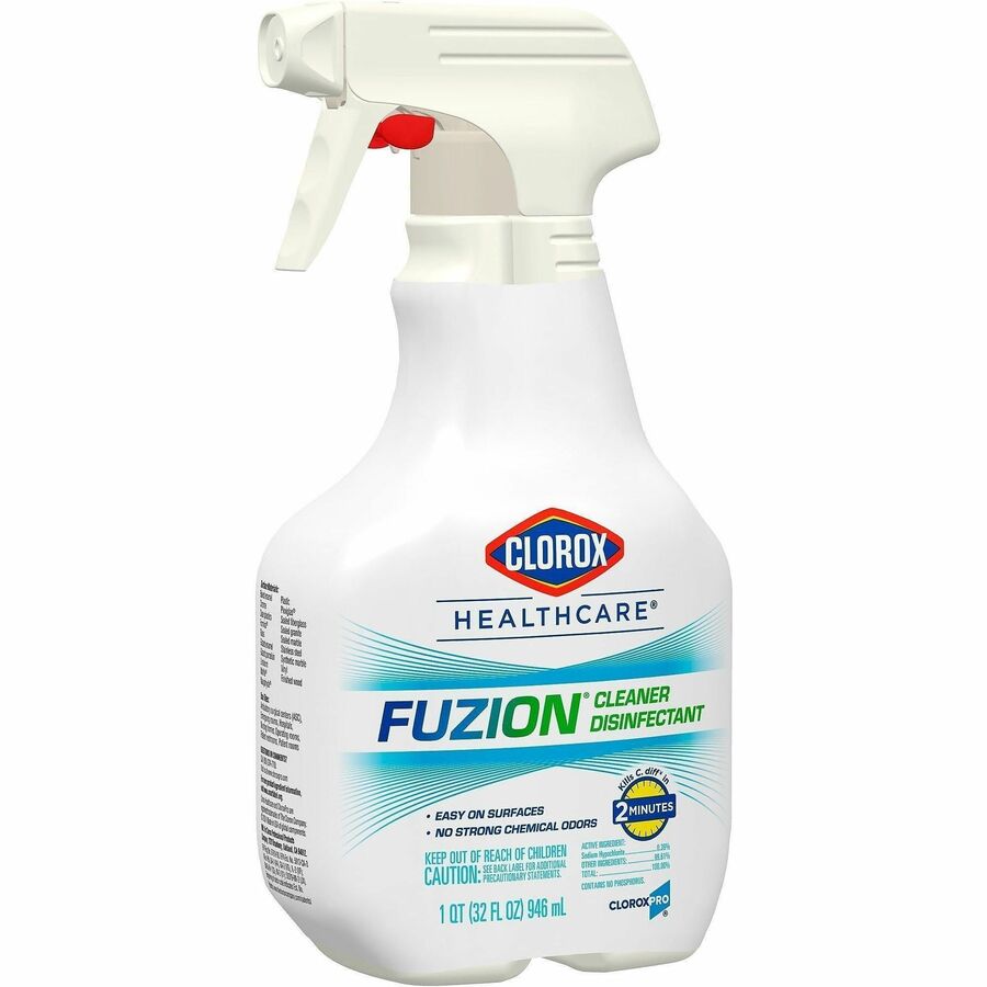 Clorox Healthcare Fuzion Cleaner Disinfectant Spray - For Multi Surface, Multipurpose - Ready-To-Use - Spray - 32 fl oz 