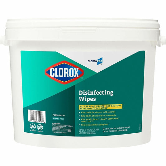 CloroxPro™ Disinfecting Wipes - For Multi Surface, Multipurpose - Ready-To-Use - Wipe - Fresh Scent