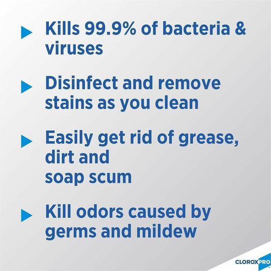 CloroxPro™ Clean-Up Disinfectant Cleaner with Bleach Refill - For Multipurpose - Liquid - 128 fl oz (4 quart) - Fresh Sc