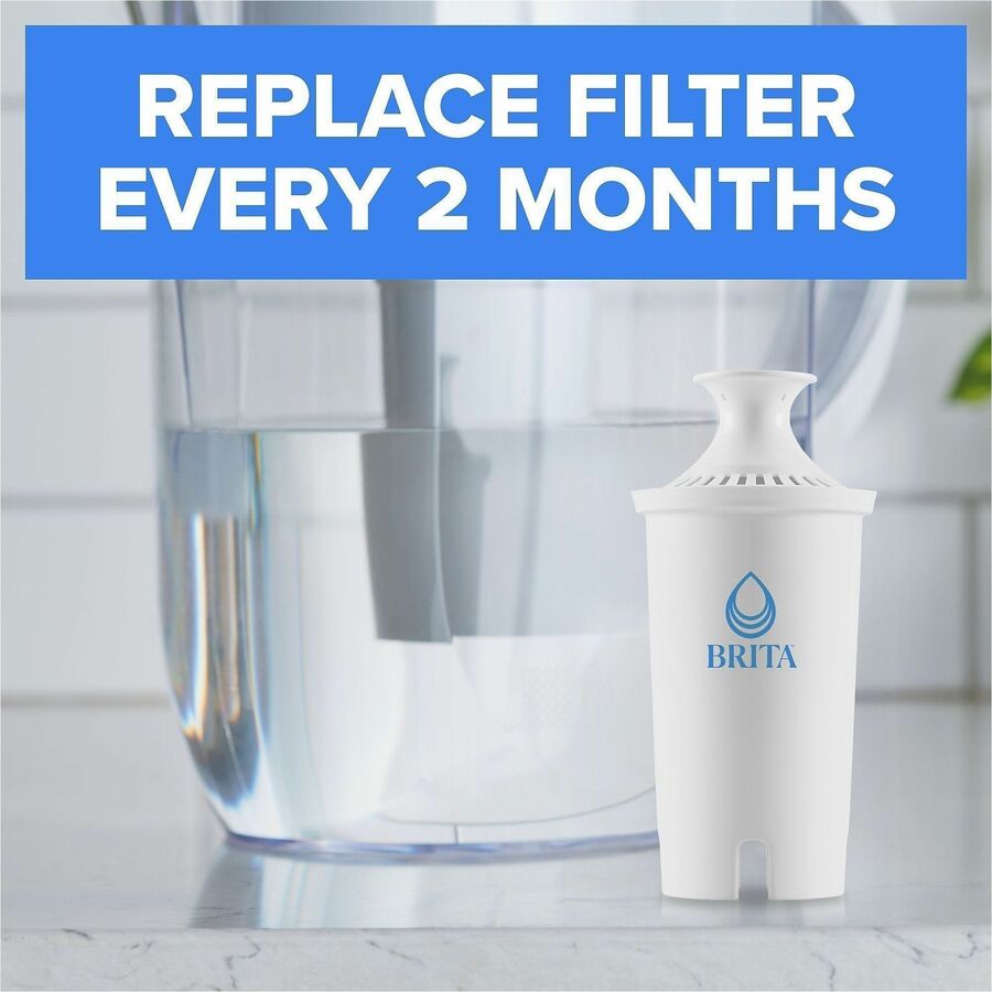 Brita Replacement Water Filter for Pitchers - Dispenser - Pitcher - 40 gal Filter Life (Water Capacity)2 Month Filter Li