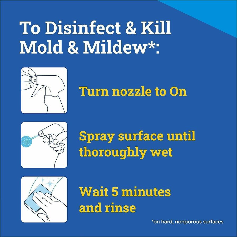 CloroxPro™ Tilex Disinfecting Instant Mold and Mildew Remover Spray - For Multipurpose - Spray - 32 fl oz (1 quart) - 24